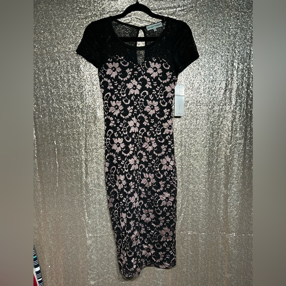 Almost Famous Black Lace Dress - Size Small - NWT
